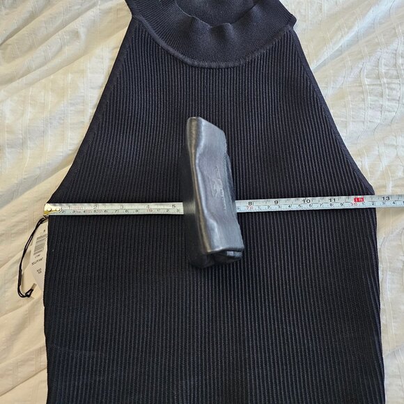 Aritzia Babaton Sculpt Knit Halter Top - 2021 - Black - Sz S - NWT - Picture 10 of 12